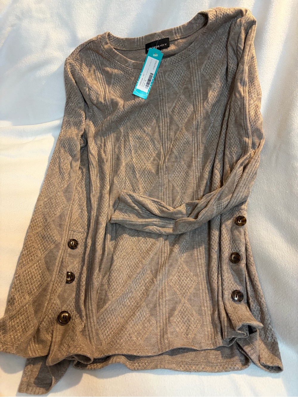 Fortune + Ivy brand long sleeve tunic.